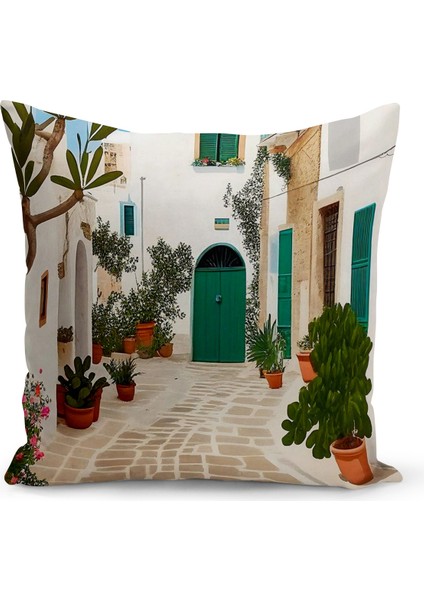 Bohem Serisi Çift Tarafı Dijital Baskılı Kırlent Kılıfı (Bohem Cushion Cover)