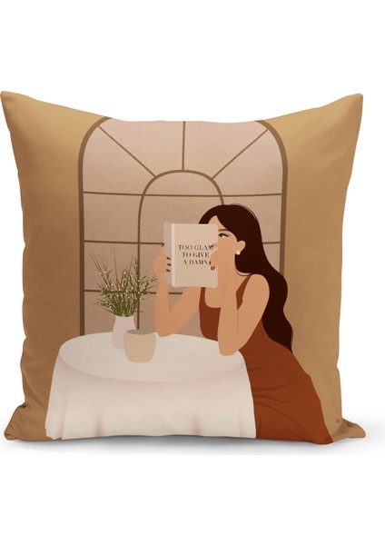 Bohem Serisi Çift Tarafı Dijital Baskılı Kırlent Kılıfı (Bohem Cushion Cover)
