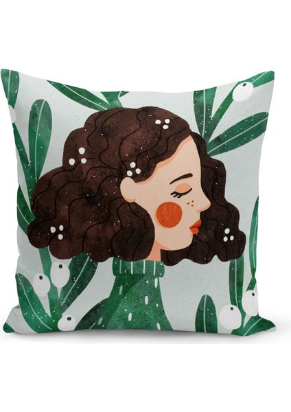 Bohem Serisi Çift Tarafı Dijital Baskılı Kırlent Kılıfı (Bohem Cushion Cover)