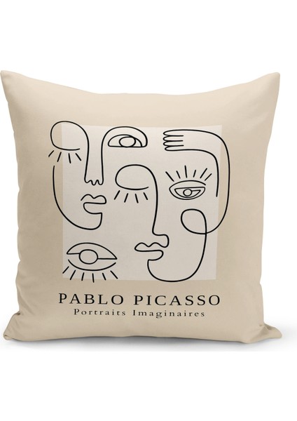 Sanat Serisi Çift Tarafı Dijital Baskılı Kırlent Kılıfı (Art Cushion Cover)