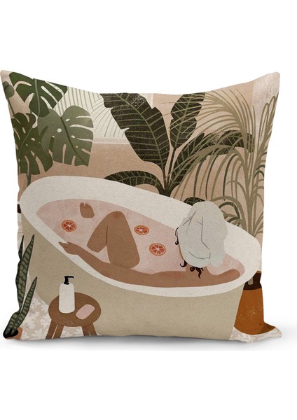 Bohem Serisi Çift Tarafı Dijital Baskılı Kırlent Kılıfı (Bohem Cushion Cover)