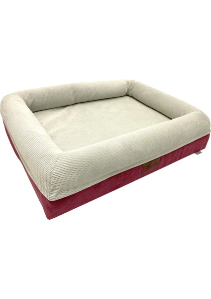 Coch Box Üst Kalite Köpek Yatağı Süngerli Sıvı Geçirmez Alezli. %100 Elyaflı. 2 Fermuarlı