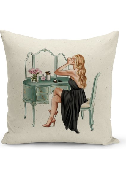 Bohem Serisi Çift Tarafı Dijital Baskılı Kırlent Kılıfı (Bohem Cushion Cover)