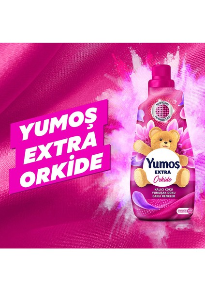 Extra Konsantre Çamaşır Yumuşatıcısı Orkide 1440 ml 60 Yıkama 2 Adet