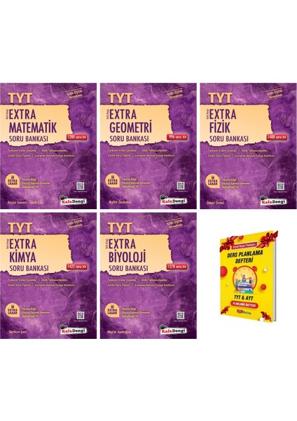 TYT Soru Bankası Extra Matematik Geometri Fizik Kimya Biyoloji