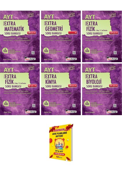 AYT Soru Bankası Extra Matematik Geometri Fizik Kimya Biyoloji