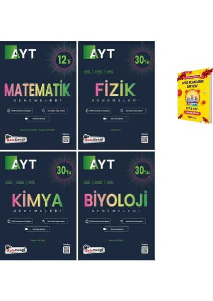 AYT Deneme ler Matematik Fizik Kimya Biyoloji