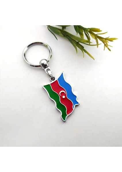 Azerbaycan Haritası Anahtarlık