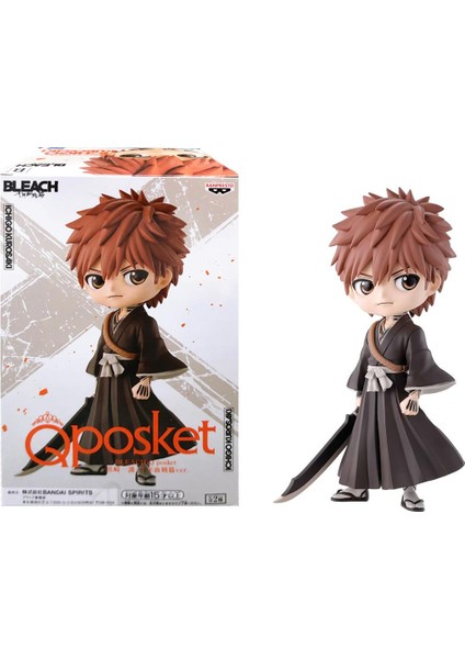 Q Posket Bleach - Ichigo Kurosaki Figür Ver.b 14CM