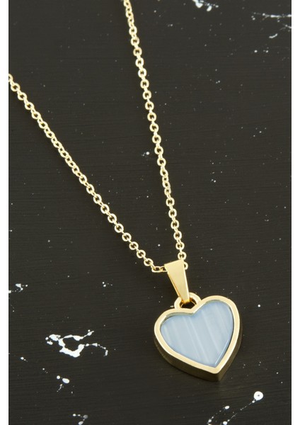 Kalp Polyester Kolye