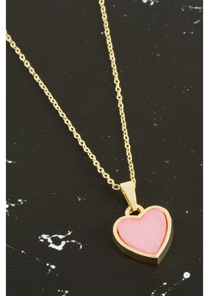 Kalp Polyester Kolye