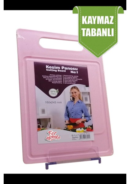 Kesme Tahtası Kaydırmaz Plastik Kesme Sunum Tahtası Pratik Kesim Panosu 160X245 mm ROYALEKS-FR-107 fiyatları