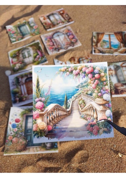 Dreamy Yapışkanlı Scrapbook Kağıdı 11 x 11 cm Sticker & Bullet Journal Ajanda Defter