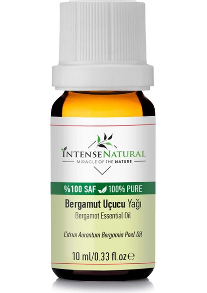 Intense Natural Bergamot Uçucu Yağı 10 ml %100 Bergamut Saf ve Doğal Bergamot Essential Oil