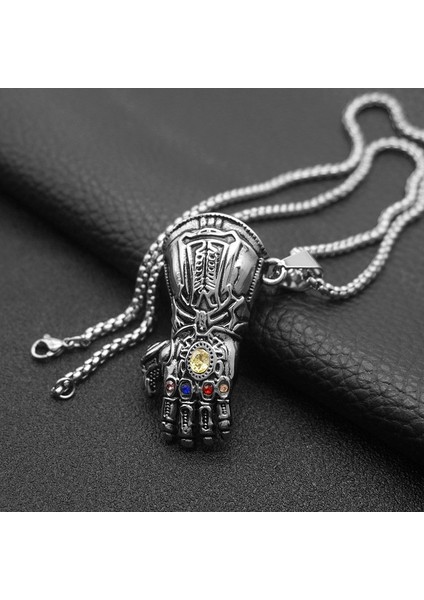 Thanos Infinity Gauntlet Sonsuzluk Eldiveni Paslanmaz Çelik Kolye modelleri