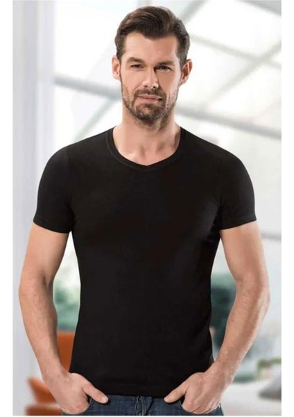 Erkek V Yaka Modal Fanila Atlet 1204 - 3 Adet