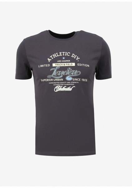 Bisiklet Yaka Antrasit Erkek T-Shirt 232 Lcm 242024 Dıvıded Antrasıt
