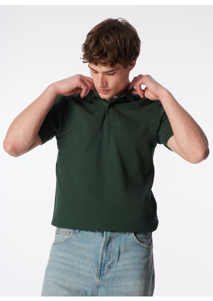 Zümrüt Yeşili Erkek Polo T-Shirt 232 Lcm 242063 Arch Zümrüt