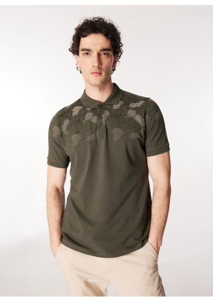 Polo Yaka Haki Erkek T-Shirt 232 Lcm 242049 Sace Haki