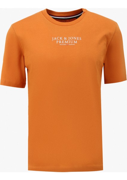 Yuvarlak Yaka Turuncu Erkek T-Shirt Jprbluarchıe Ss Tee Crew Neck Noos