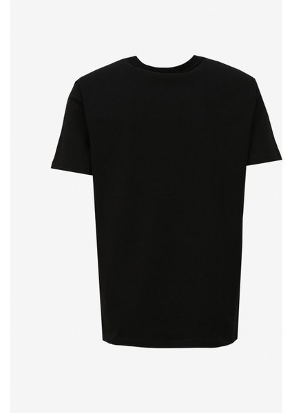 Siyah Erkek Bisiklet Yaka Basic Baskılı T-Shirt D4SM-TST3302 fiyatları