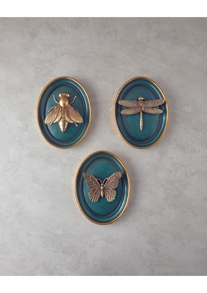 Fly Polyresin Duvar Aksesuarı Yağ Yeşili