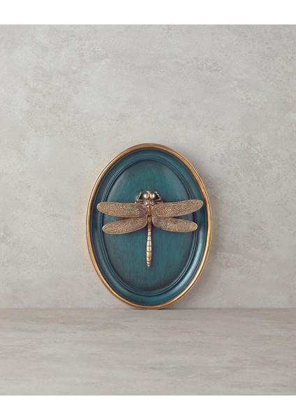Dragonfly Polyresin Duvar Aksesuarı Bordo