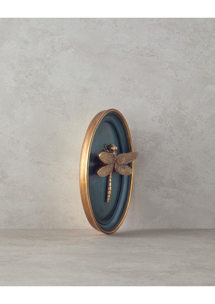 Dragonfly Polyresin Duvar Aksesuarı Bordo