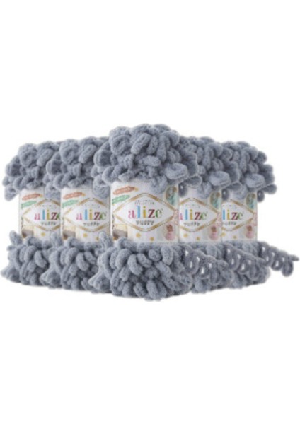 Puffy 428 100GR x 5 Adet El Örgü Ipi Battaniye Panduf Atkı Hırka Paspas