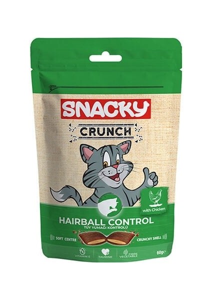 Crunch Hairball Control Tavuklu Tüy Yumağı Kontrolü Kedi Ödülü 60 gr