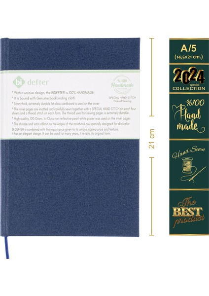 Piyano Nota Defteri (Sesli Sol Fa Anahtarlı Tırnaklı) - Planner El Dikişi (A/5) modelleri