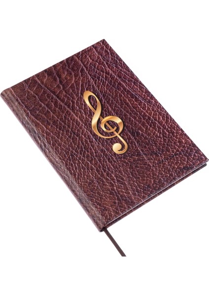 Piyano Nota Defteri (Sesli Sol Fa Anahtarlı Tırnaklı) - Planner El Dikişi (A/5)