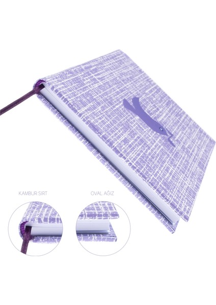 Piyano Nota Defteri (Anahtarsız Dört Kesik Çizgi) - Yıllık Planner El Dikişi (A/5)