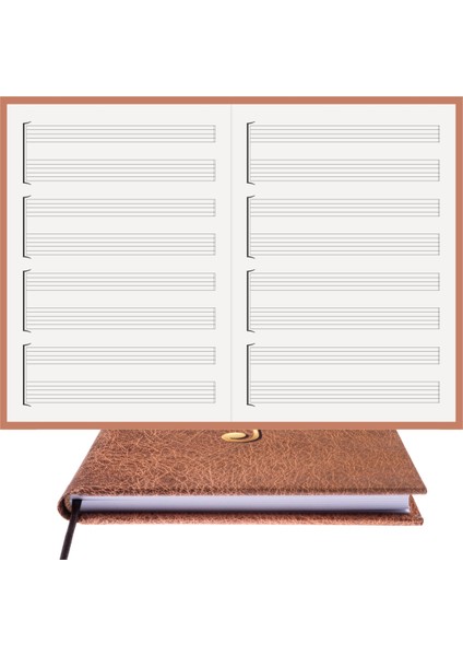 Gitar Nota Defteri (Boş ve Tırnaklı) - Planner El Dikişi, Özel Tasarım (A/5) fırsatları