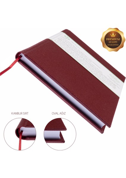 Müzik Nota Defteri (Sol Anahtar Dört Kesik Çizgi) - Yıllık Planner El Dikişi (A/5)