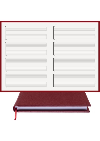 Gitar Nota Defteri (Boş ve Tırnaklı) - Planner El Dikişi, Özel Tasarım (A/5) fırsatları