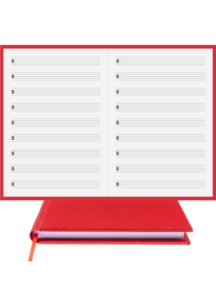 Gitar Nota Defteri (Do Anahtarlı Düz) - Planner El Dikişi, Özel Tasarım (A/5) fırsatları