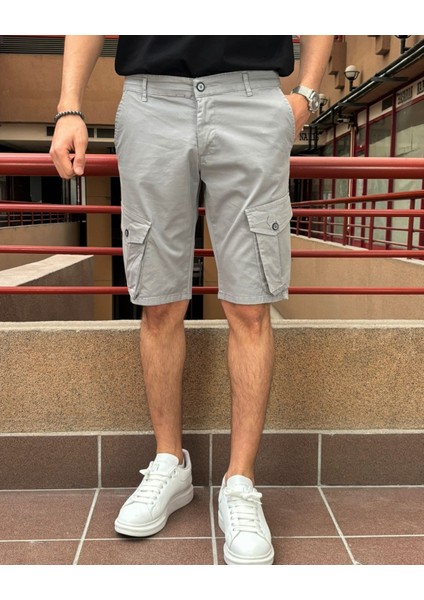 Erkek, Yazlık, Esnek, Pamuklu, Kargo Cep, Gabardin Pantolon