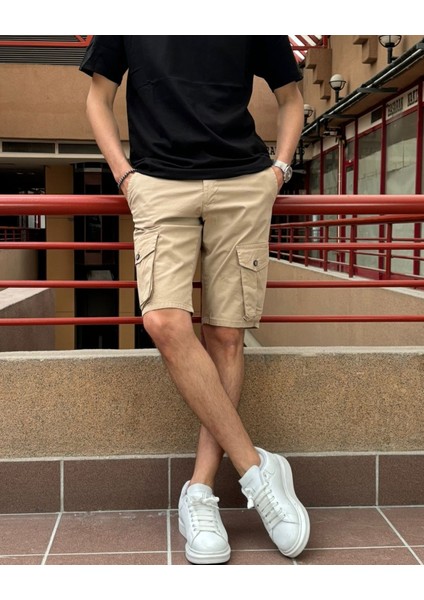 Erkek, Yazlık, Esnek, Pamuklu, Kargo Cep, Gabardin Şort 24ınp161 fırsatları
