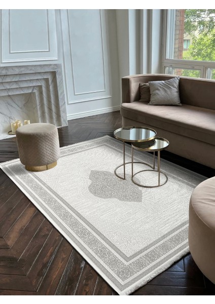 Çırağan Koleksiyonu Dokuma Mikrofiber Modern Klasik Salon Halısı Mutfak Halısı Çocuk Halısı Yolluk E111