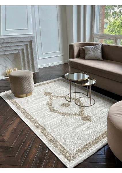 Çırağan Koleksiyonu Dokuma Mikrofiber Modern Klasik Salon Halısı Mutfak Halısı Çocuk Halısı Yolluk E107