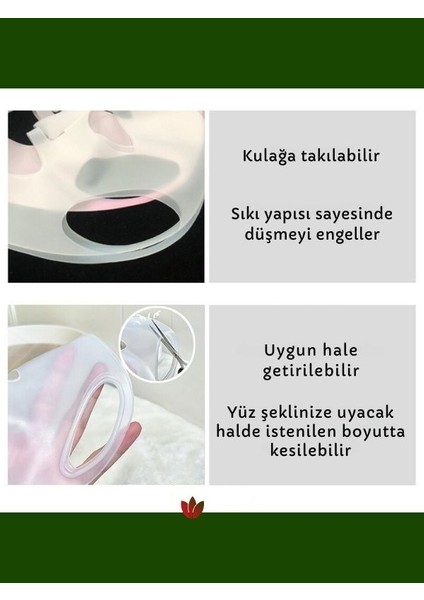 - Yüz Maskesi Koruyucu & Sabitleyici - Kağıt Maske Sabitleyici - Gri