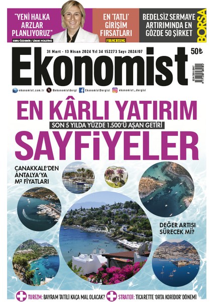 Ekonomist 31 Mart - 13 Nisan 2024