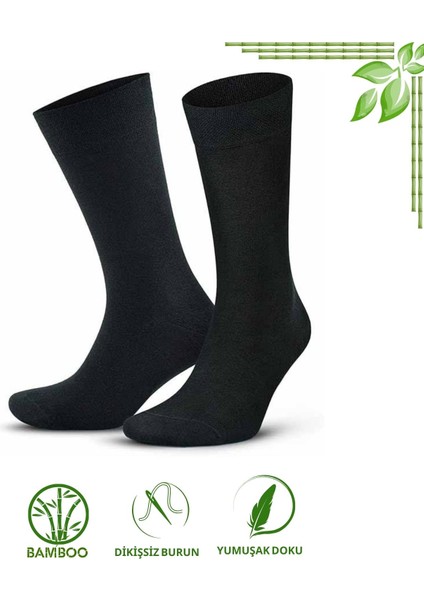 Kral Socks Bambu Erkek Soket Düz Uzun Çorap Klasik Yazlık Dikişsiz 3'Lü Premium Set