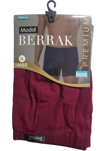 4488 Düz Renkli 6'lı Erkek Boxer