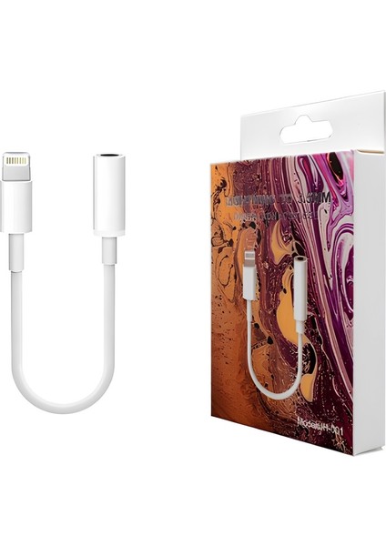 Lightning To Aux 3.5mm Kulaklık Çevirici Dönüştürücü Adaptör