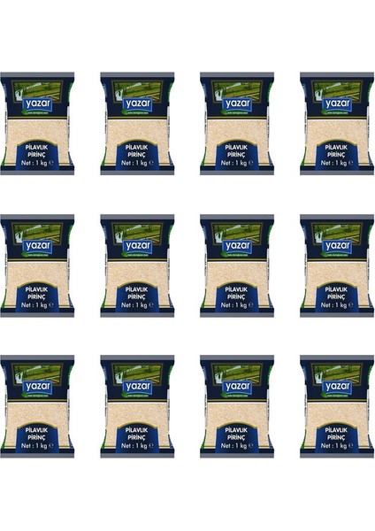 Pilavlık Saf Pirinç 1 kg x 12