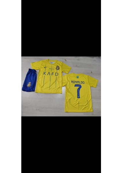 Çocuk Al Nassr Ronaldo Forma Şort Çorap