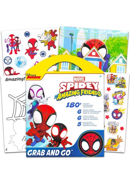 Open Toys Panini Çıkartma Spidey ve Inanılmaz Arkadaşları - 16 Paket & 80 Adet Sticker