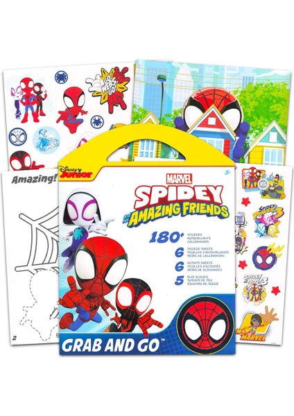 Open Toys Panini Çıkartma Spidey ve Inanılmaz Arkadaşları - 36 Paket & 180 Adet Sticker